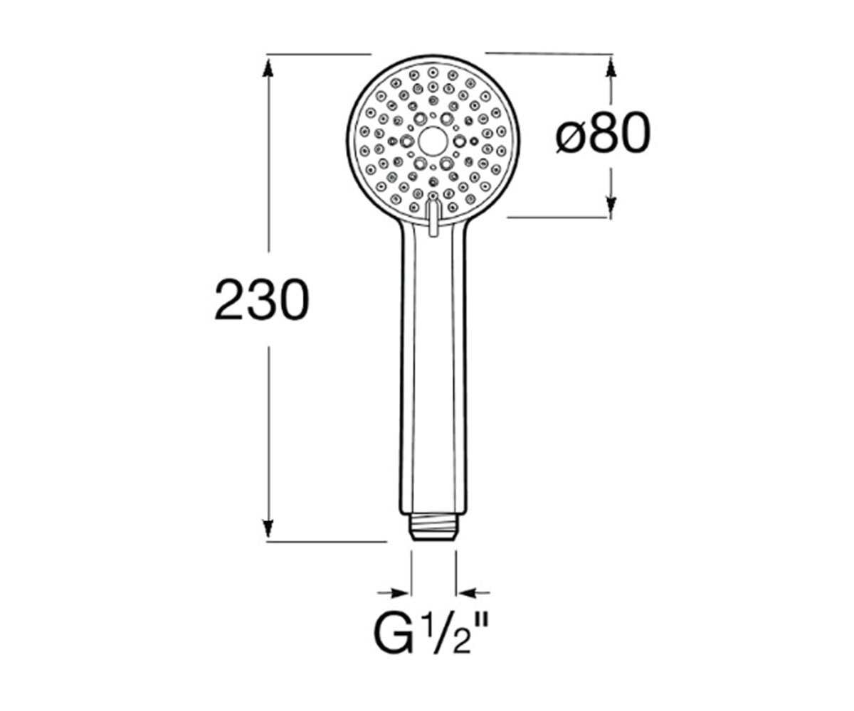 Лейка на 3 режима  STELLA A5B1103C00:Чертеж 