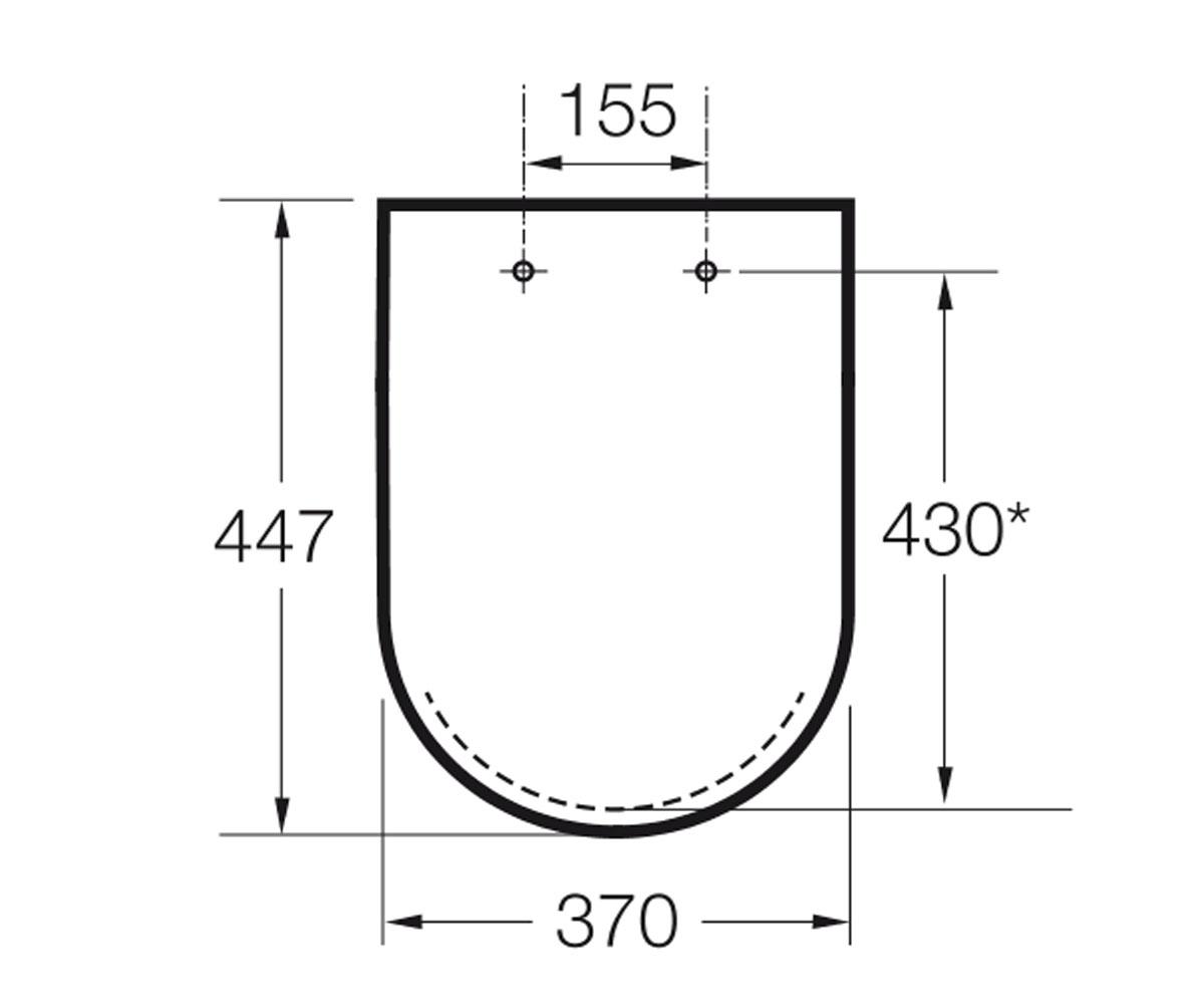 Сиденье для унитаза  MERIDIAN N A801230004:Чертеж 