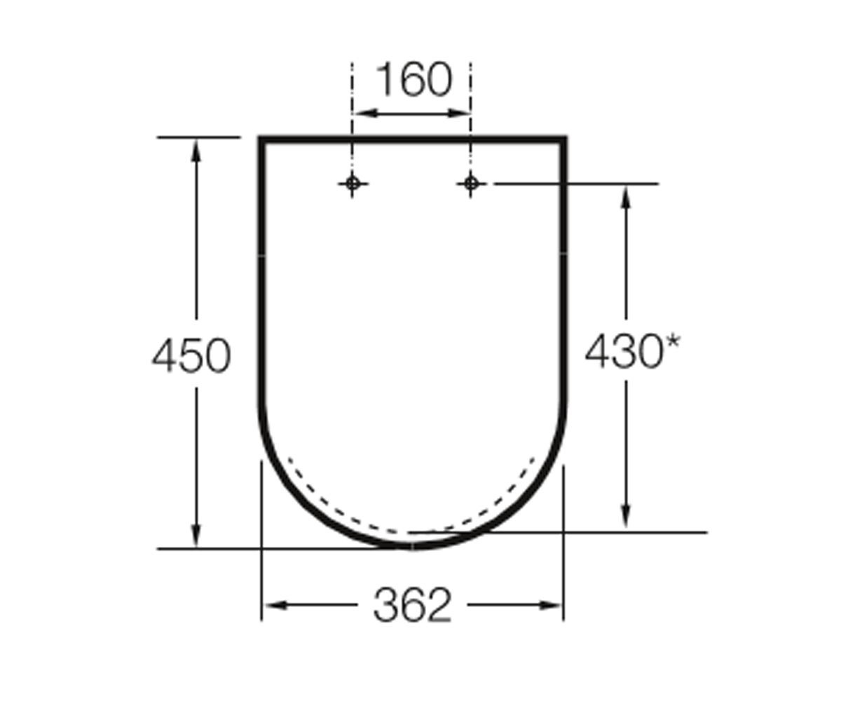 Сиденье с микролифтом  MERIDIAN A8012A200B:Чертеж 