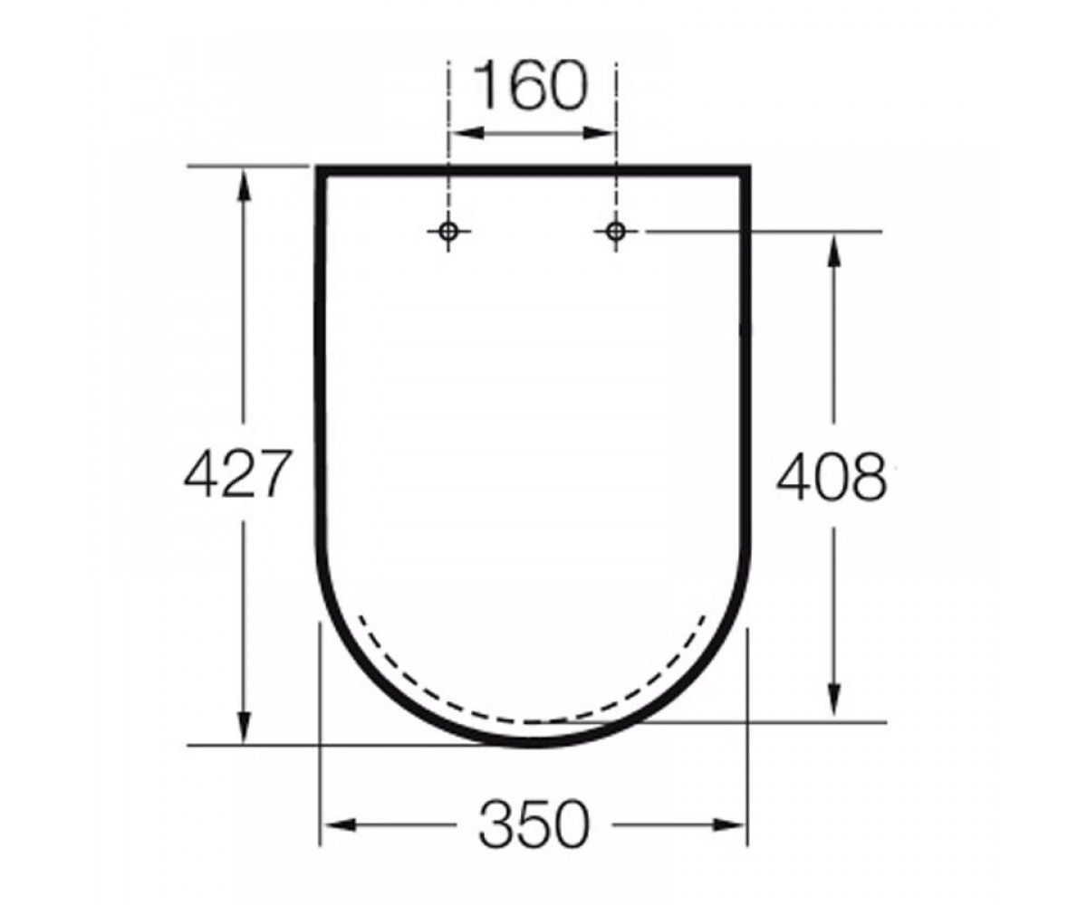 Сиденье с крышкой  GAP A80148200U:Чертеж 