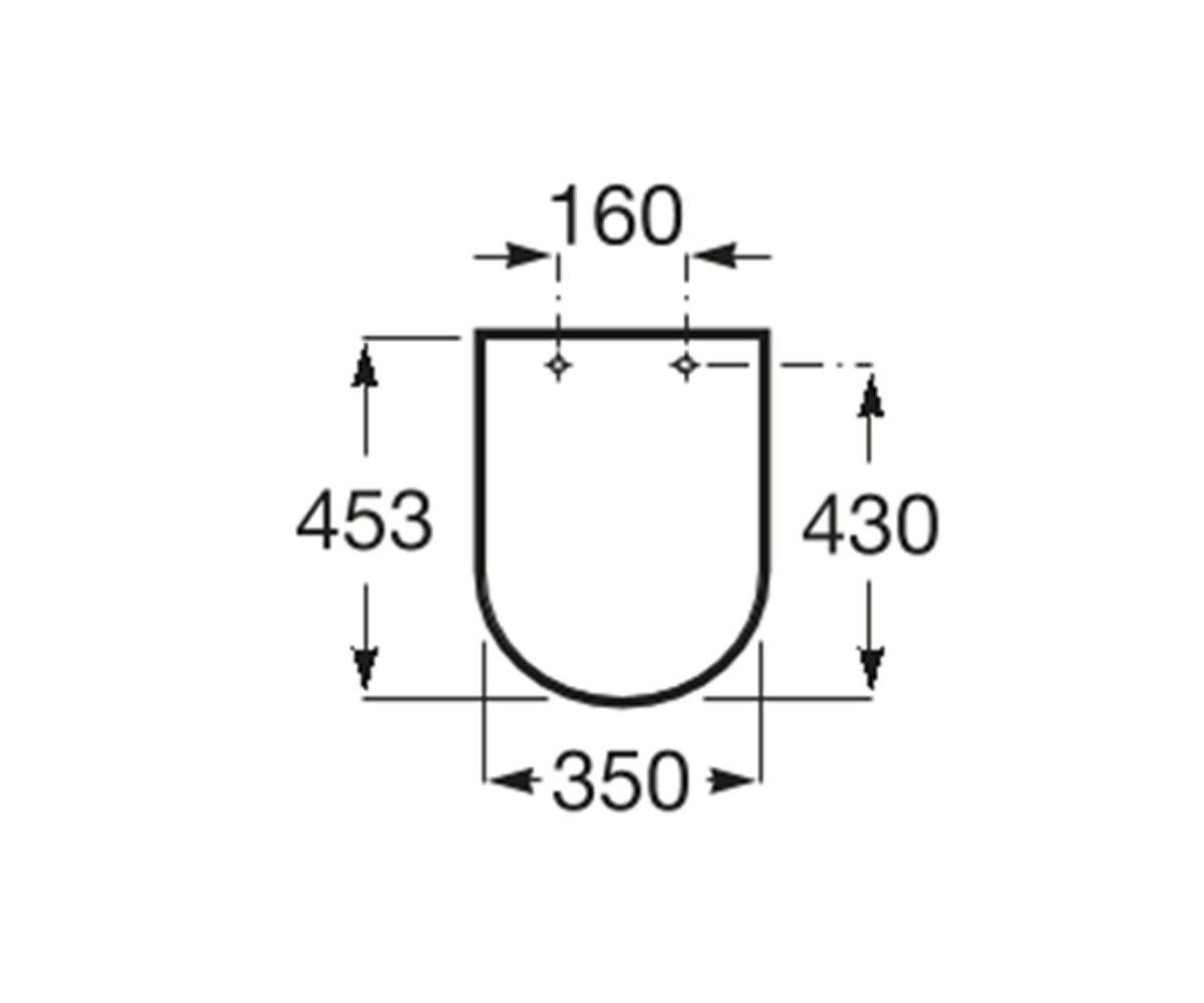 Сиденье с микролифтом  GAP ROUND A801D12003:Чертеж 