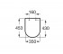 Сиденье с микролифтом  GAP ROUND A801D12003:Чертеж 