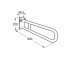 Поручень настенный 80 см  ACCESS COMFORT A816933001:Чертеж 