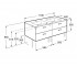 Тумба с раковиной  VICTORIA BASIC A855850423:Чертеж 