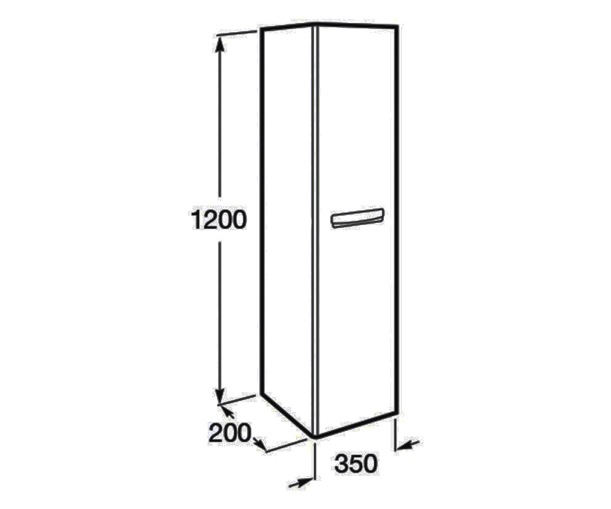 Пенал подвесной  GAP A856969806:Чертеж 