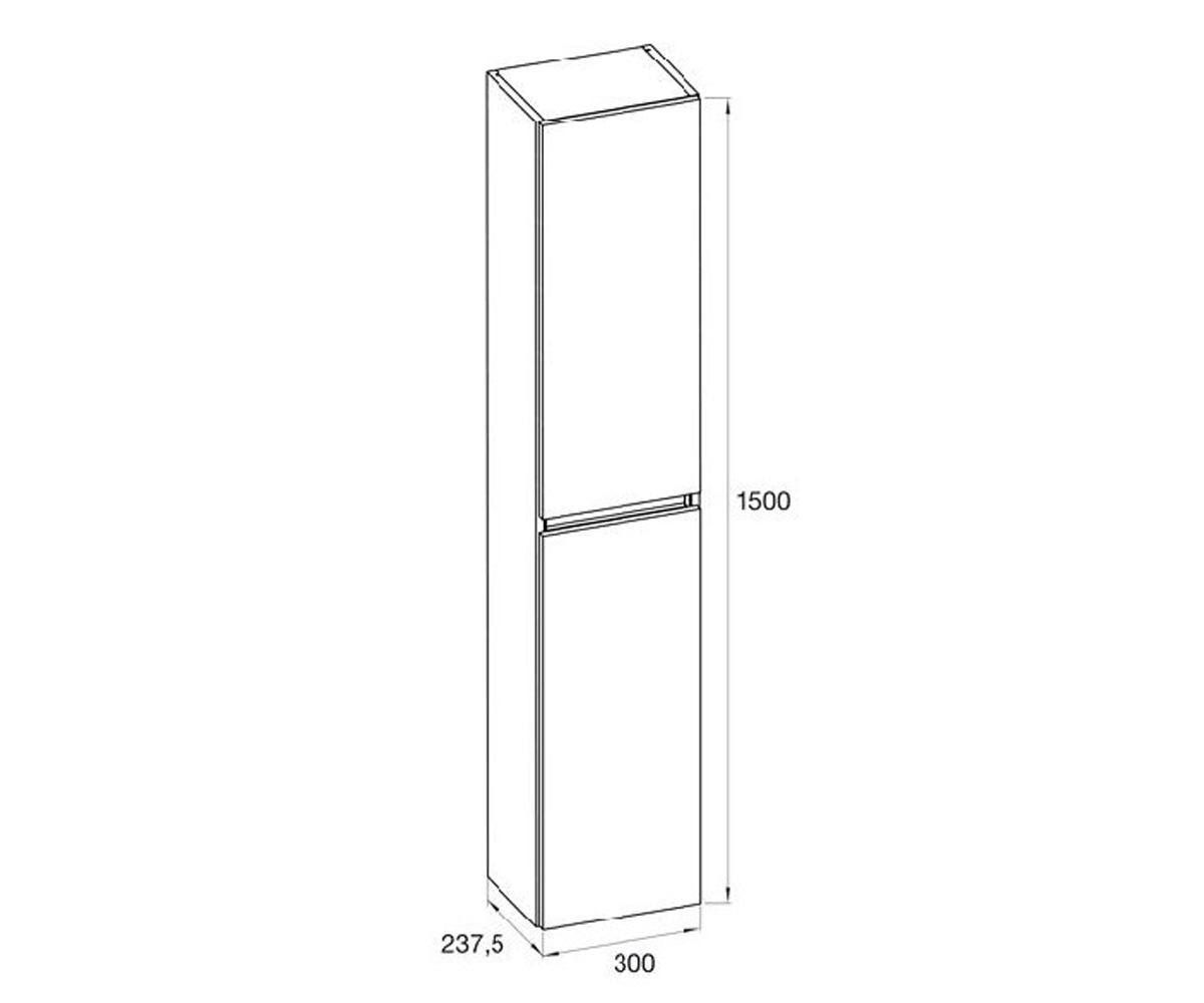 Подвесной пенал  CUBE A857060806:Чертеж 