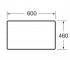 Столешница для раковины 60 см  VICTORIA BASIC A857502806:Чертеж 