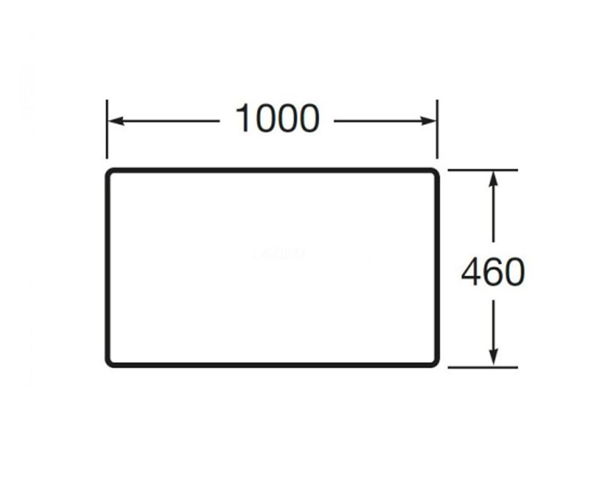 Столешница для раковины 100 см  VICTORIA BASIC A857506155:Чертеж 