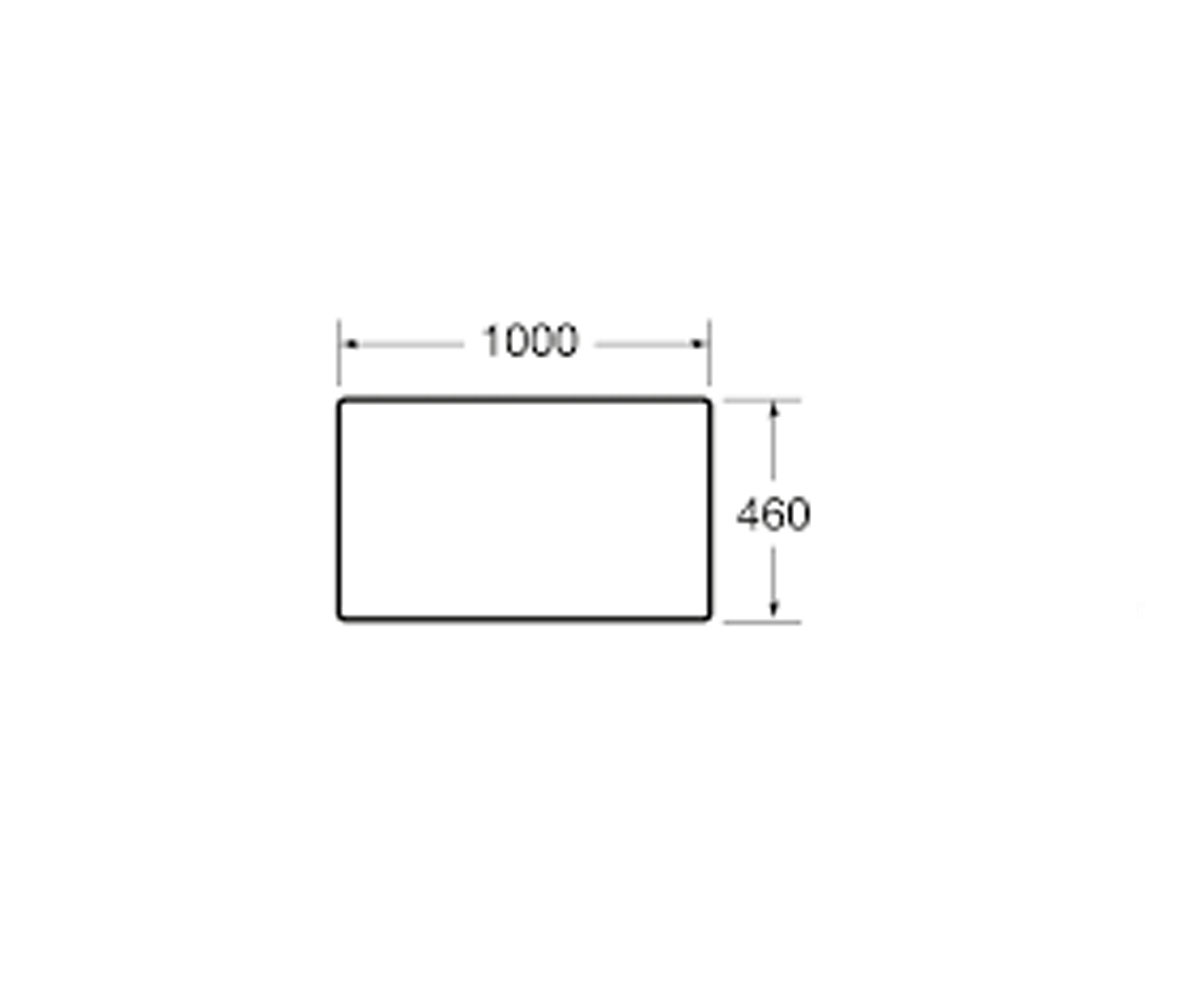 Столешница для раковины 100 см  VICTORIA BASIC A857506806:Чертеж 