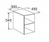 Пенал открытый 30 см  VICTORIA BASIC A857509806:Чертеж 
