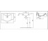 Раковина  RJFU081-0065WH:Чертеж 