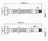 Гибкая подводка  617100:Чертеж 