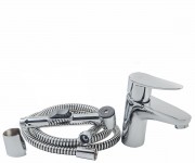 Змішувач для умивальника з душем RUBINETA STATIC A70008