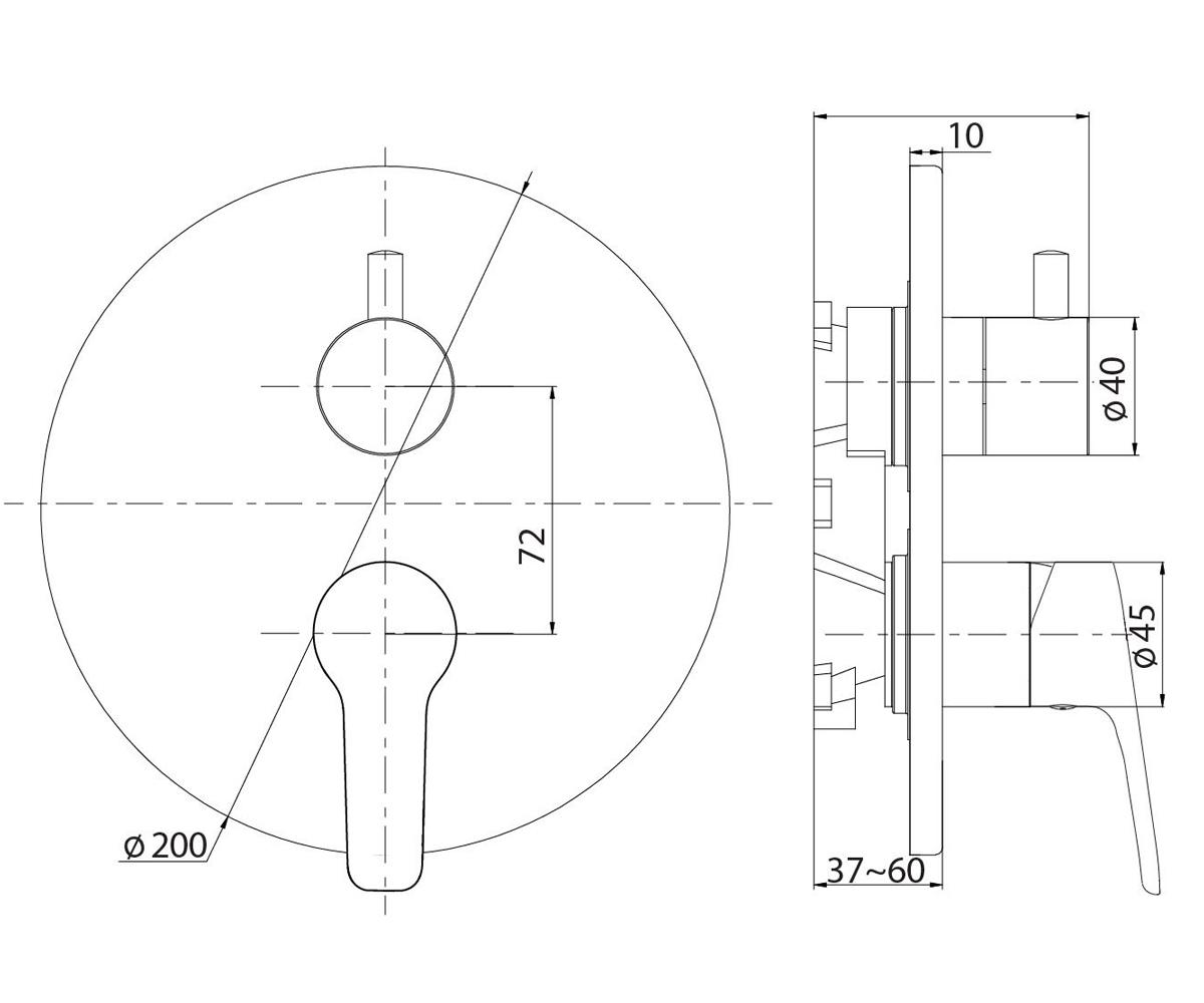 Внешняя часть  KUBO 2F-UNO PM0003:Чертеж 