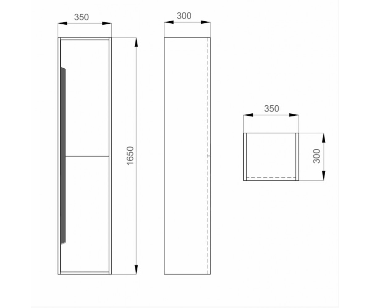 Пенал подвесной  GRETA AIR MV0000324:Чертеж 