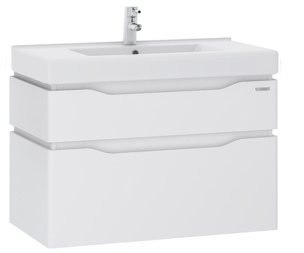 Підвісна тумба з раковиною  SANWERK ALESSA  AIR WHITE MV0000365 MV0000365