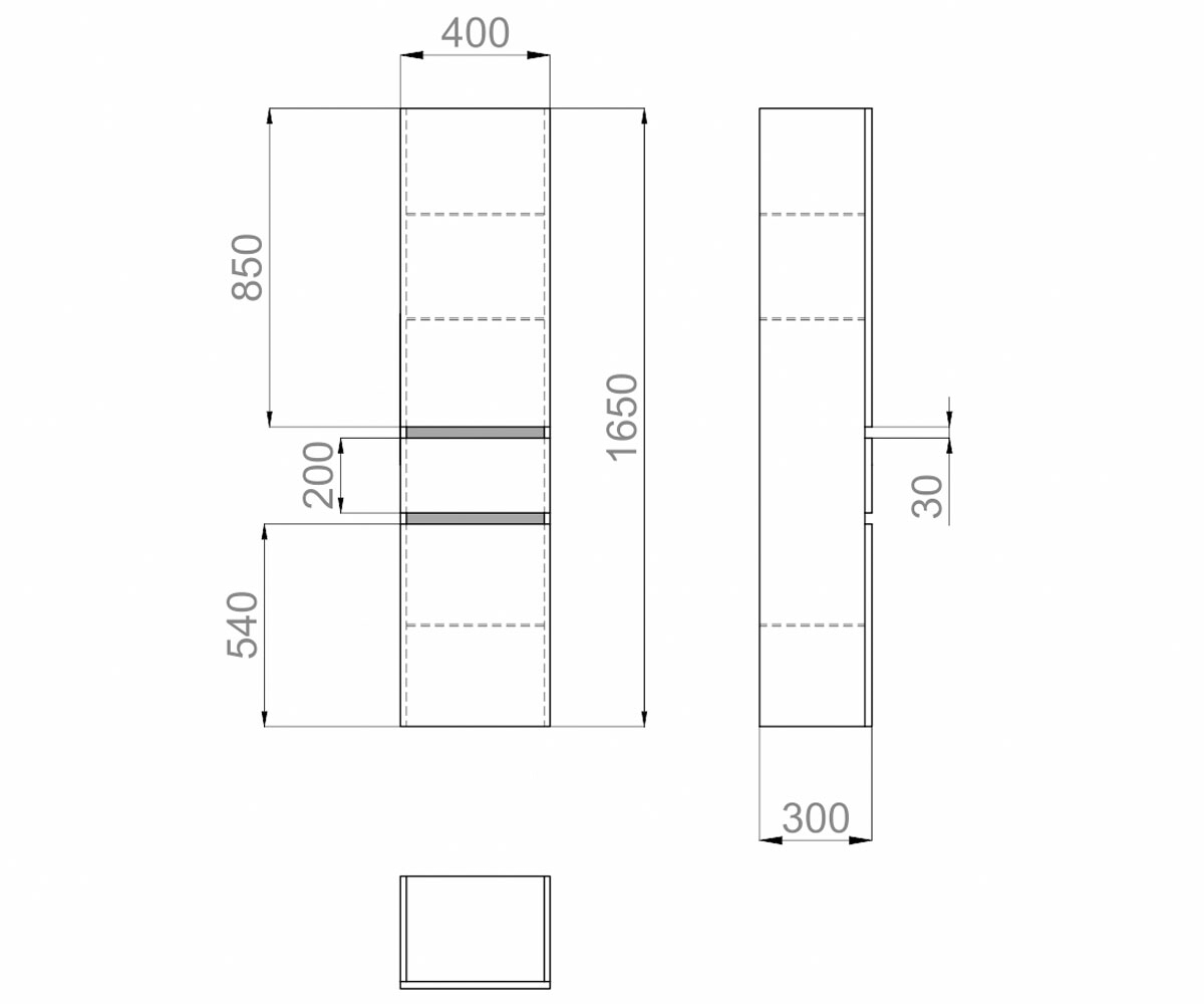 Подвесной пенал  AMATA AIR MV0000787:Чертеж 