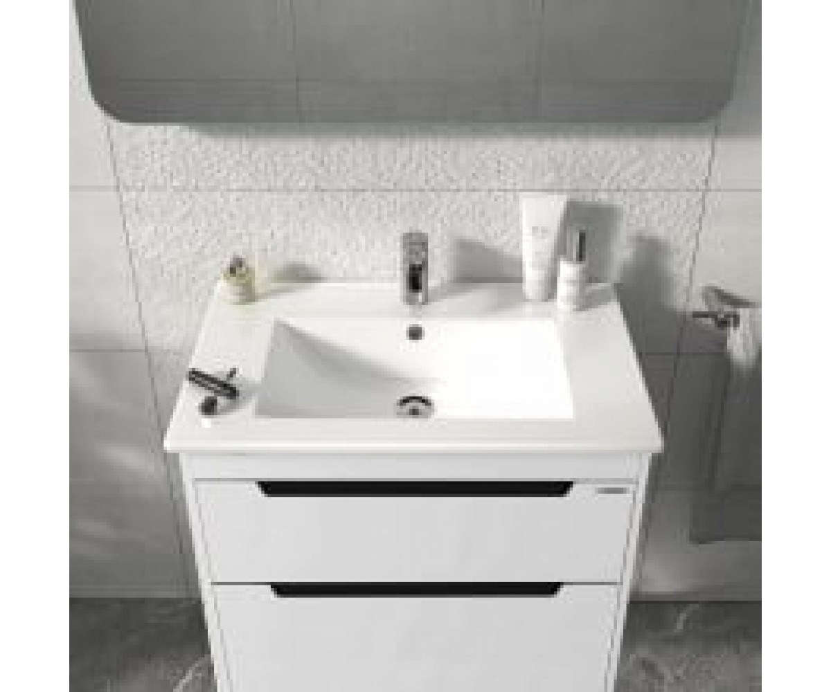 Шафа GRETA 70 біла з умивальником. Ктап (МВ0000884) SANWERK  MV0000884 MV0000884