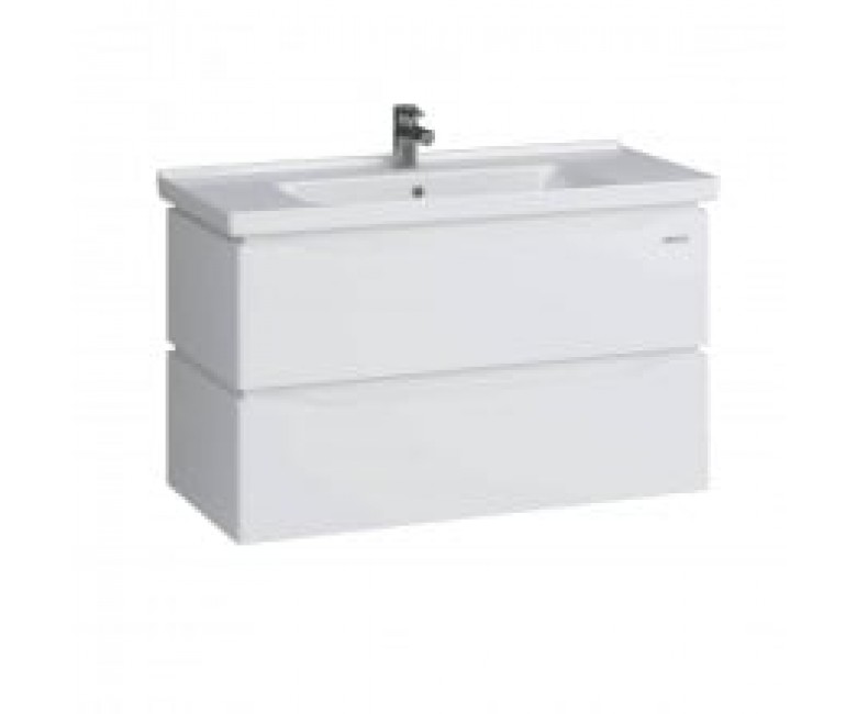 Тумба ALESSA AIR 100 біла з умивальником. Ідея (МВ0000898) SANWERK  MV0000898 MV0000898