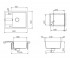 Композитная мойка  DIY D 100S 15035026:Чертеж 