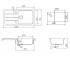 Композитная мойка  FORMHAUS D 100L 17056007:Чертеж 