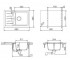 Мойка с крылом  GENIUS D 100 S 18034513:Чертеж 