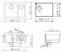 Мойка на полторы чаши  QUADRO N 150 25066026:Чертеж 