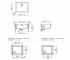 Мойка прямоугольная  BROOKLYN N 100L 34176001:Чертеж 