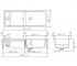 Мойка на полторы чаши  PREPSTATION D 150 60080081:Чертеж 