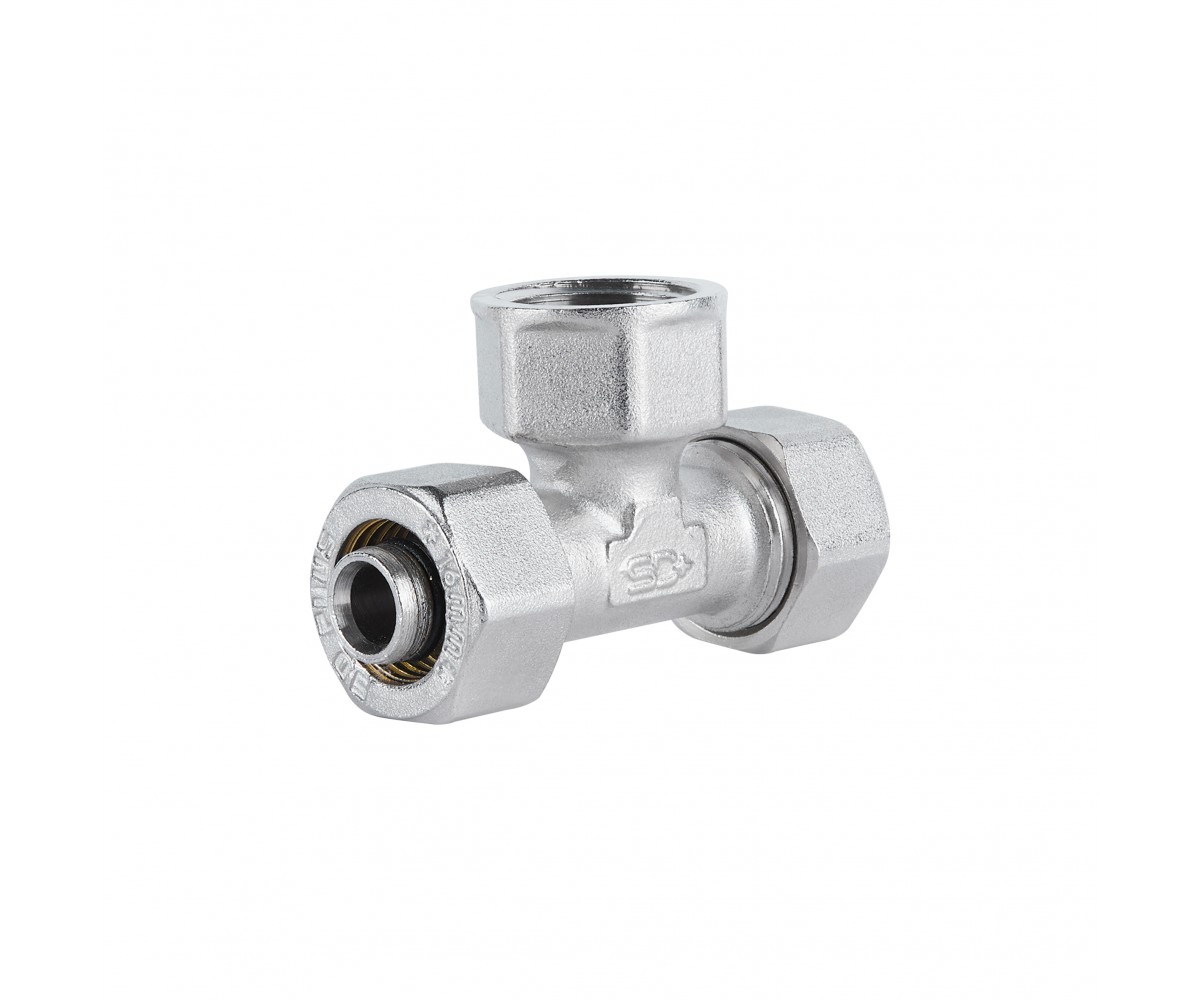 Трійник обтискний SD Plus 16х1/2х16 ВР SD159W161516 SD  SD159W161516 SD159W161516