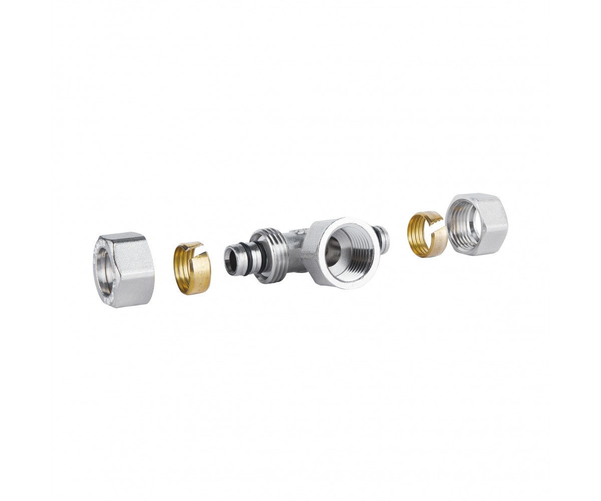 Тройник обжимной SD Plus 16х1/2х16 вр SD159W161516  SD159W161516:Фото 2