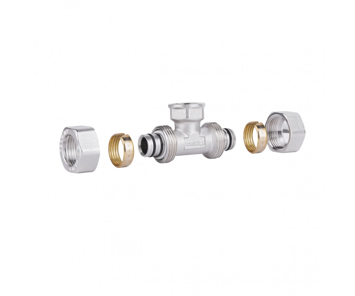 Тройник обжимной SD Plus 20х1/2х20 вр SD159W201520  SD159W201520:Фото 2