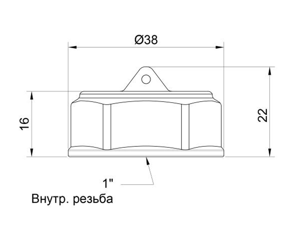 Заглушка 1  SD40225:Чертеж 