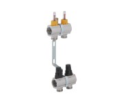 Колектор з витратомірами SD Forte 1 2 виходи SF001W2 STRONG SD  SF001W2