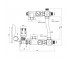 Смесительная группа с байпасом 1  SF003W25:Чертеж 