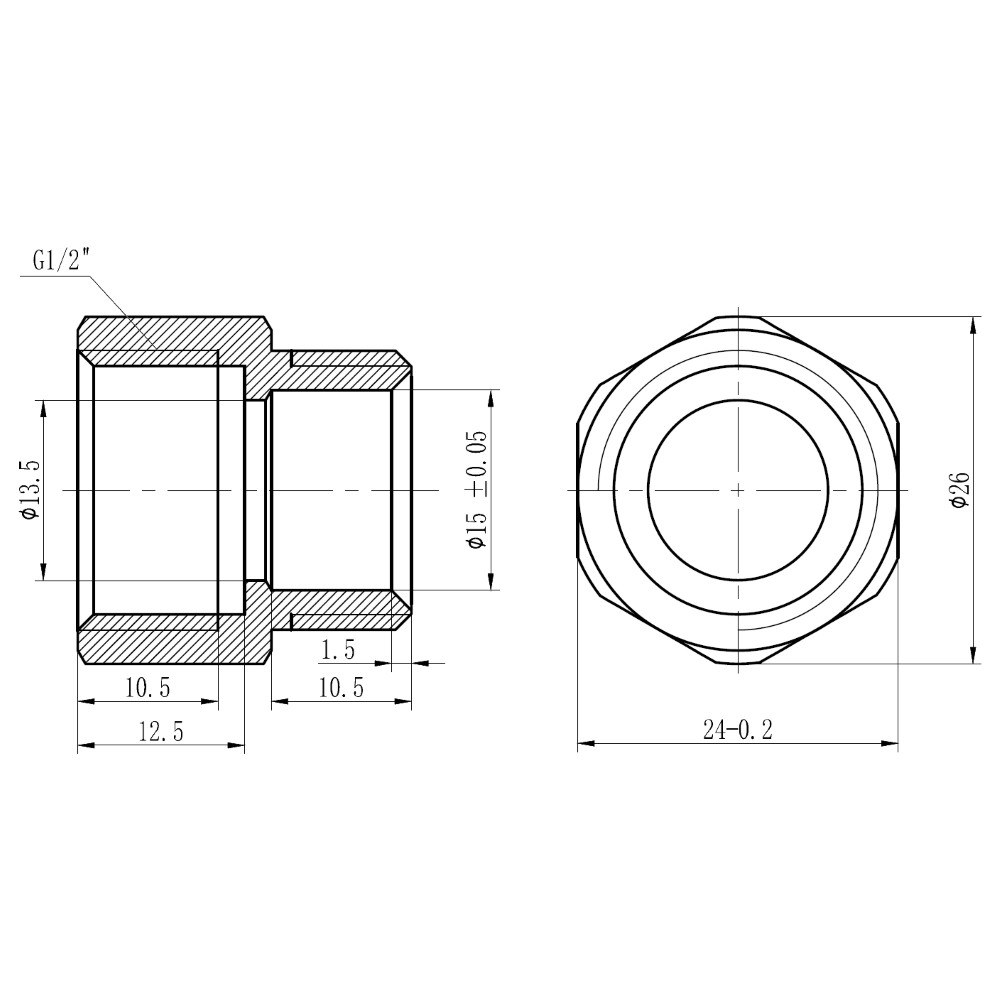 Фитинг  SF171W1615:Чертеж 