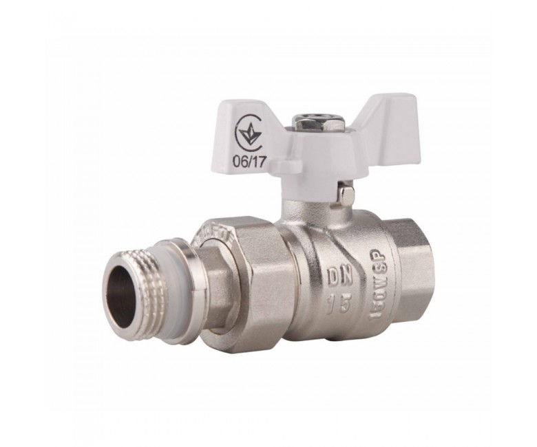 Кран кульовий Американка SD Forte 1 з антипротіканням прямий SF222W25 STRONG SD  SF222W25 SF222W25