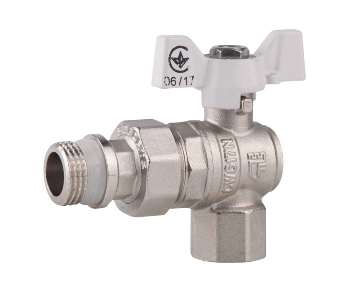 Кран кульовий Американка SD Forte 1/2 з антипротіканням кутовий SF223W15 STRONG SD  SF223W15 SF223W15