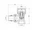 Кран радиаторный угловой  SF238W15:Чертеж 