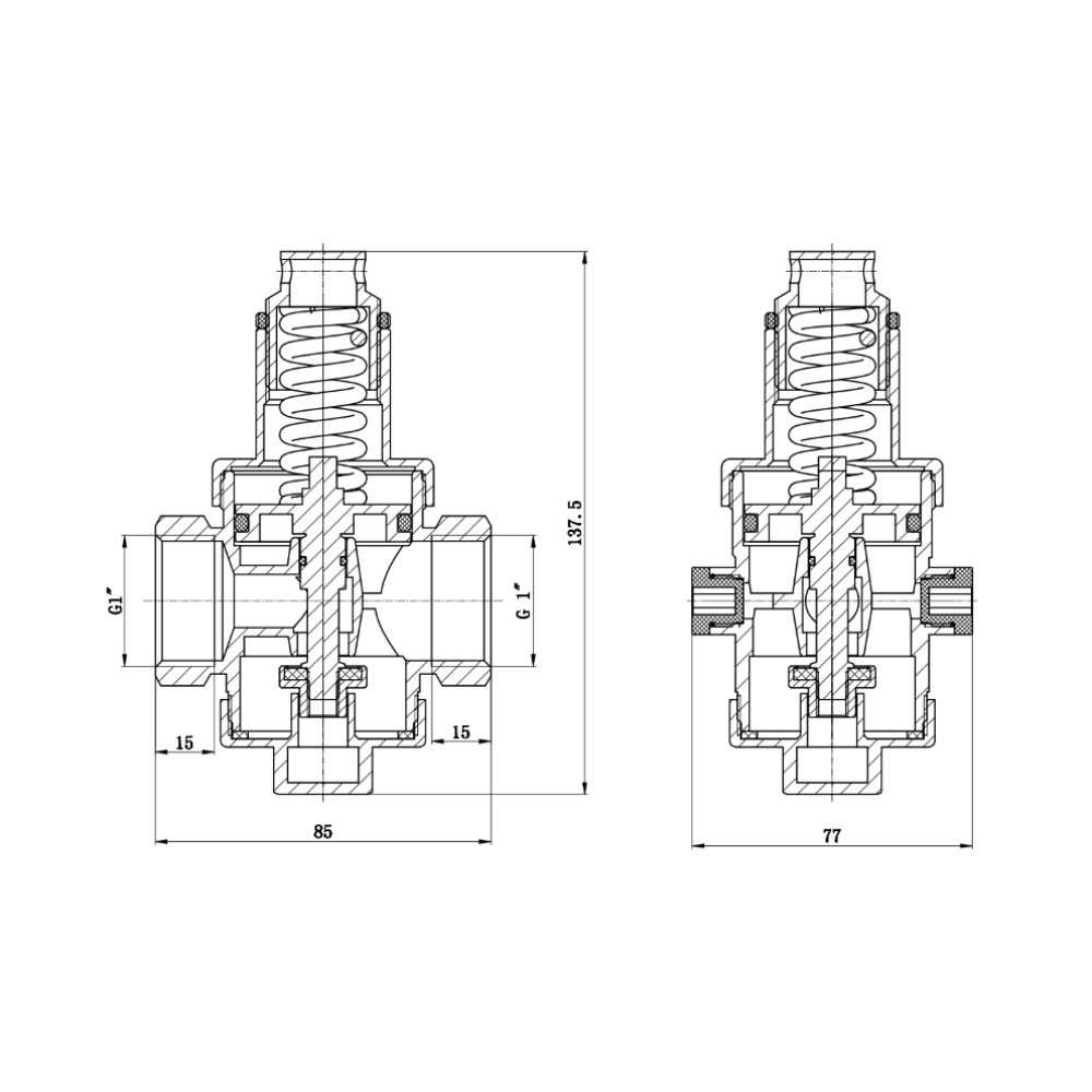 Редуктор давления воды 1  SF242W25:Чертеж 