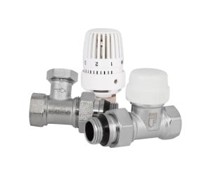 Комплект термостатичний SD Forte 1/2 для радіатора прямий SF255W15 STRONG SD  SF255W15