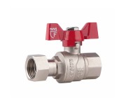 Кран кульовий з накидною гайкою SD Forte 1/2х ВР для води прямий SF260W15 STRONG SD  SF260W15