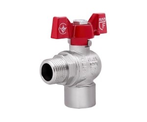 Кран кульовий SD Forte 1/2 ВЗ для води угловой (метелик) SF267W15  STRONG SD SF267W15