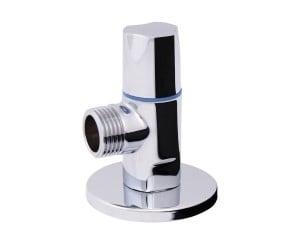 Кран кутовий Thermo Alliance Standart (ручка кругла) з керам.буксою 1/2З х 1/2З SF342W1515 STRONG SD  SF342W1515