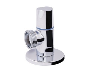 Кран кутовий Thermo Alliance Standart (ручка кругла) з керам.буксою 1/2З х 3/4З SF342W1520 STRONG SD  SF342W1520