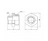 Ниппель переходной 3/8x1/4  SF35996:Чертеж 