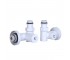 Комплект кранів Thermo Alliance Standart 1/2 бiлий, для рушникосушарки кутовий SF395W15HEW STRONG SD  SF395W15HEW SF395W15HEW