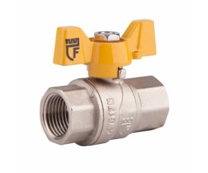 Кран кульовий SD Forte 1 ВР для газа (метелик) SF602G25 STRONG SD  SF602G25