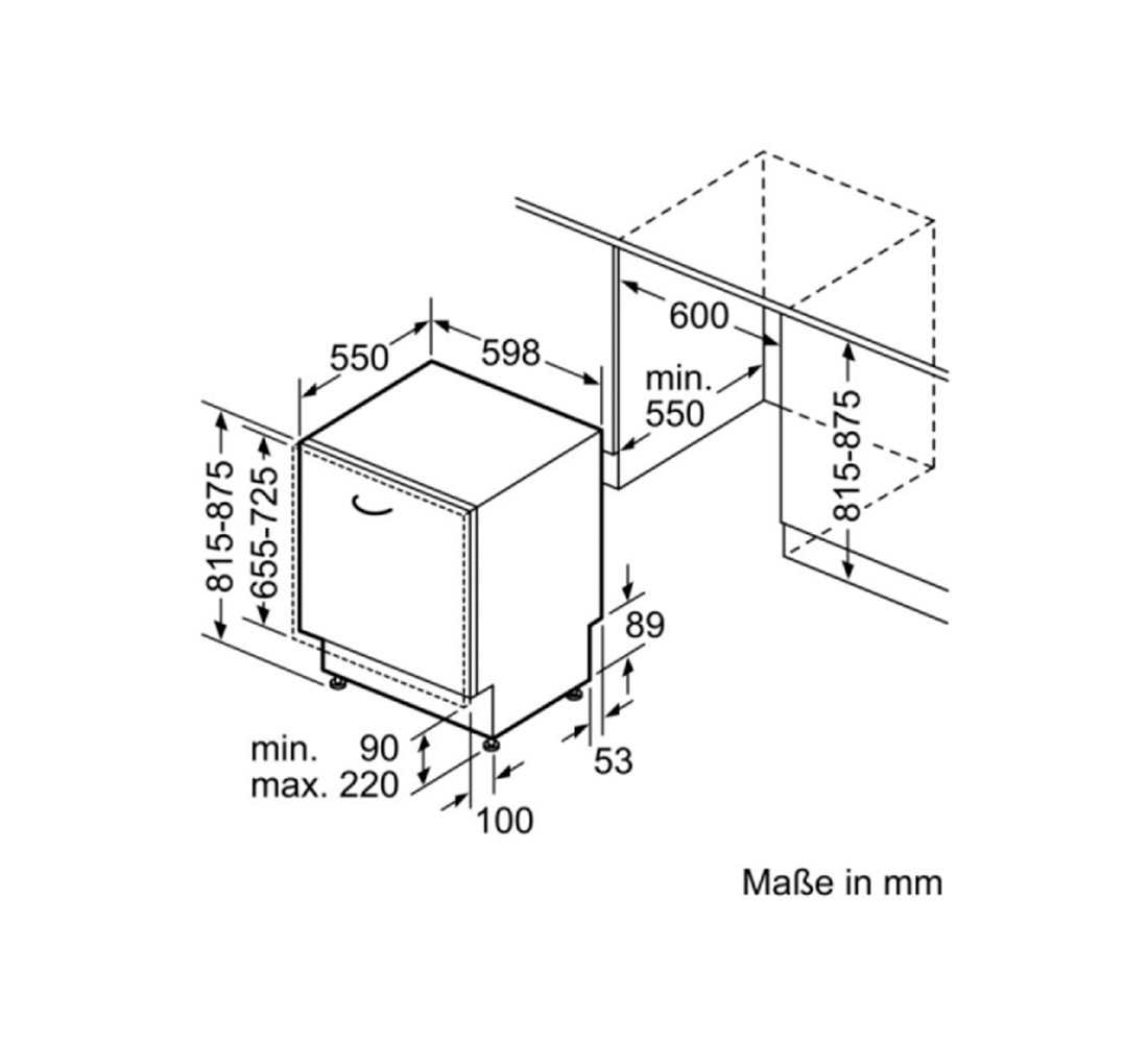 Посудомоечная машинка  SN636X00KE:Чертеж 