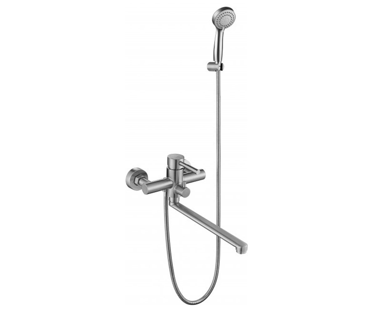 Змішувач з душовим набором SILVER ОСНОВА SLIN0485 SLIN0485